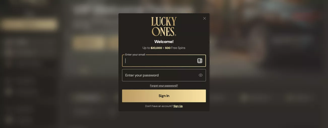 luckyones casino Gameplay